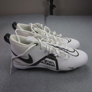 Nike Alpha Menace Varsity 3 Football Cleats Mens‎ Size 11 White Black CV0586-100